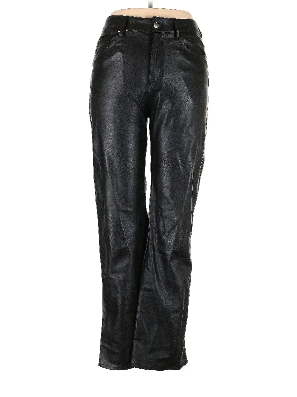 Faux Leather Pants Soft Wool Pants