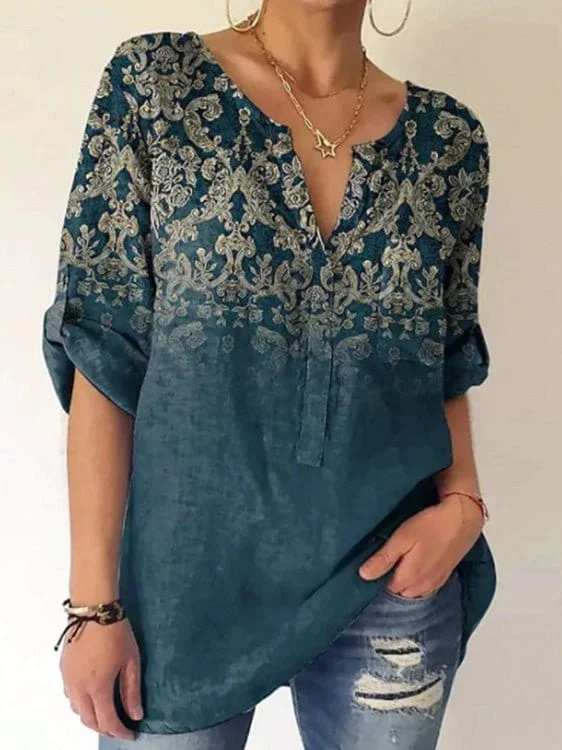 Casual Summer Blouse Elegant Peplum Blouse