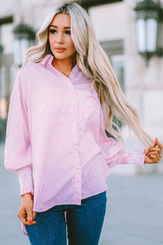 Long Sleeve Oversized Blouse Casual Relaxed Blouse