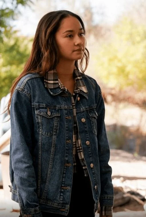 Big Sky Season 2 Madelyn Kientz Denim Jacket Nylon Fabric Polyester Fabric Spandex Fabric