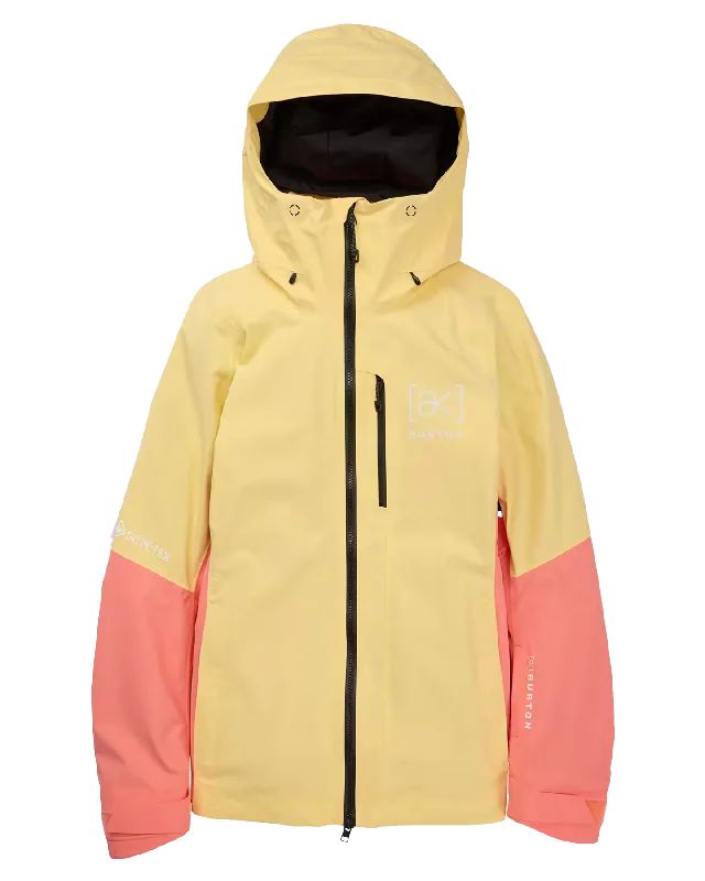 Burton Women's [ak]® Upshift Gore-Tex 2L Snow Jacket - Buttermilk/Reef Pink Fashionable Trendy Casual