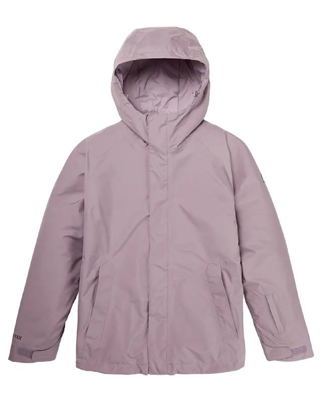 Burton Women's Powline Gore‑Tex 2L Insulated Snow Jacket - Elderberry Hooded Caped Shawl Collar