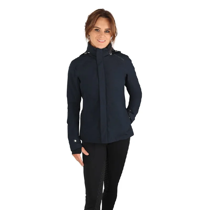 Hy Equestrian Elevate Waterproof Jacket Welt Pockets Slit Pockets Flap Pockets