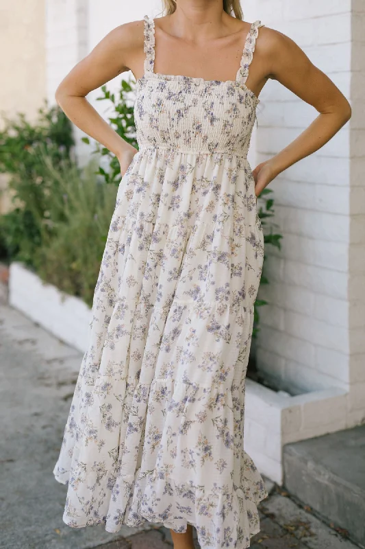 Christina Smocked Maxi Dress Chic Button-Up Maxi Dress