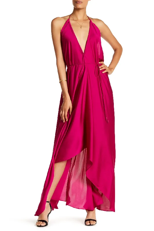 Long Asymmetrical Maxi Dress Cozy Cold-Shoulder Maxi Dress