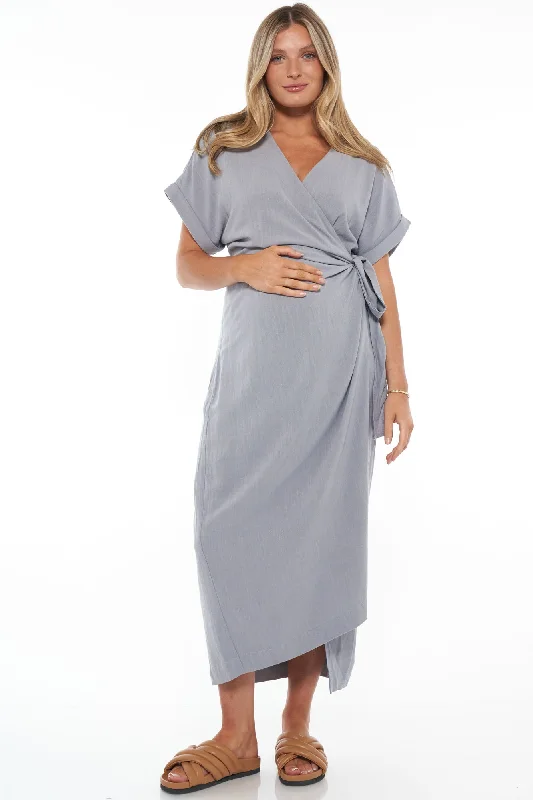 Wrap Around You Maxi Dress Casual Maxi Dress with Pockets