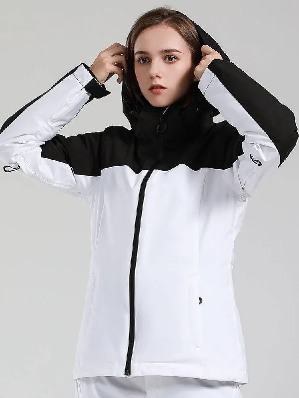 Gsou Snow Slim Ski Jacket - Women's Welt Pockets Slit Pockets Flap Pockets