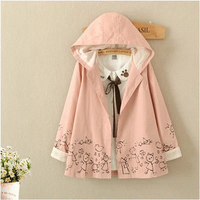 Mori girl cape style fall jacket YV2368 Denim Jacket Leather Jacket Suede Jacket