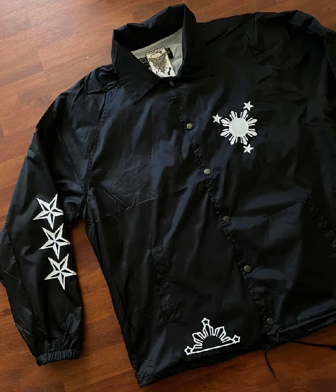 Sun and 3 Stars windbreaker Jacket Limited Edition Print Jacket Jacquard Jacket Embroidered Jacket