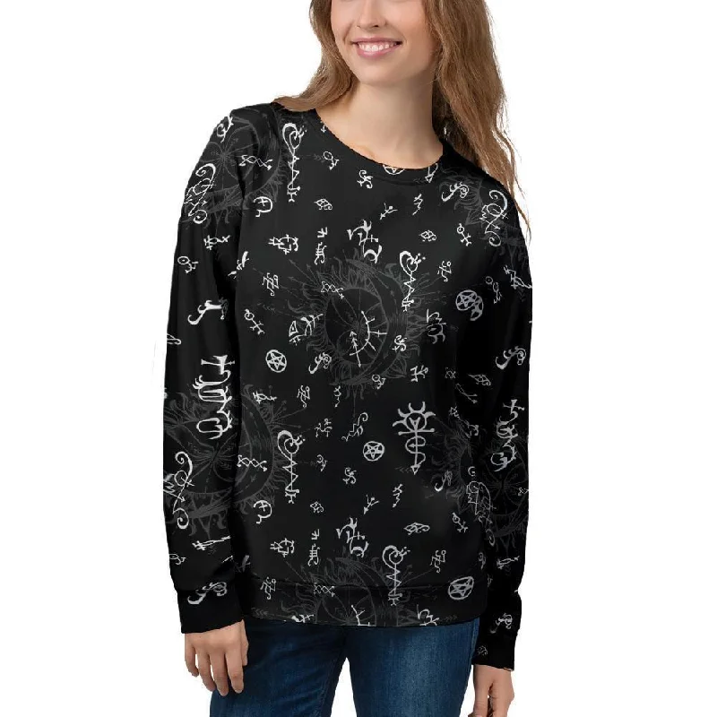 Alchemy Gothic Witch Women's Sweatshirt Hoodie with Print Artistic Unique