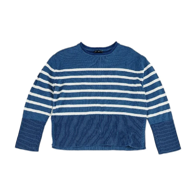 Blue Striped Sweater Sweater Knitwear Pullover