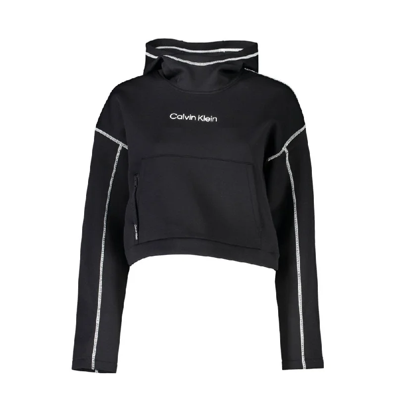 Calvin Klein Chic Hooded Sweatshirt with Contrasting Details Hoodie with Raglan Sleeves Sporty Comfortable