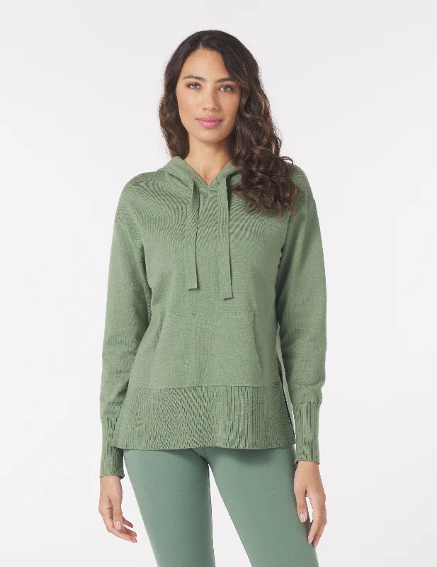 Elite Hoodie: Sage Hoodie with Drawstring Waist Adjustable Fitted