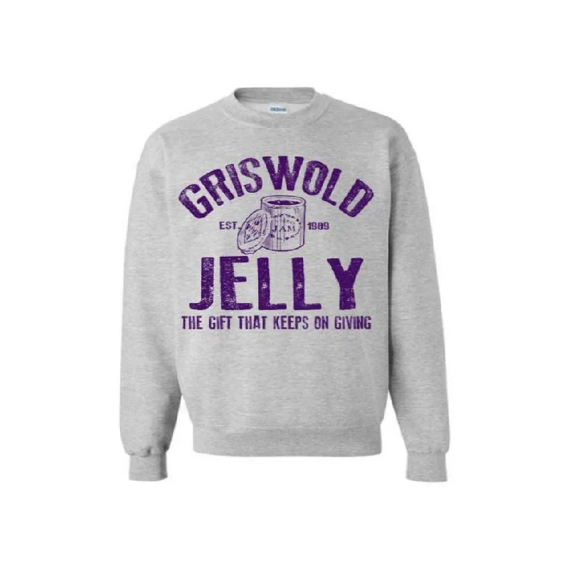 Griswold Jelly of the Month Club Crewneck Sweatshirt Hoodie with Ribbed Neckline Snug Warm