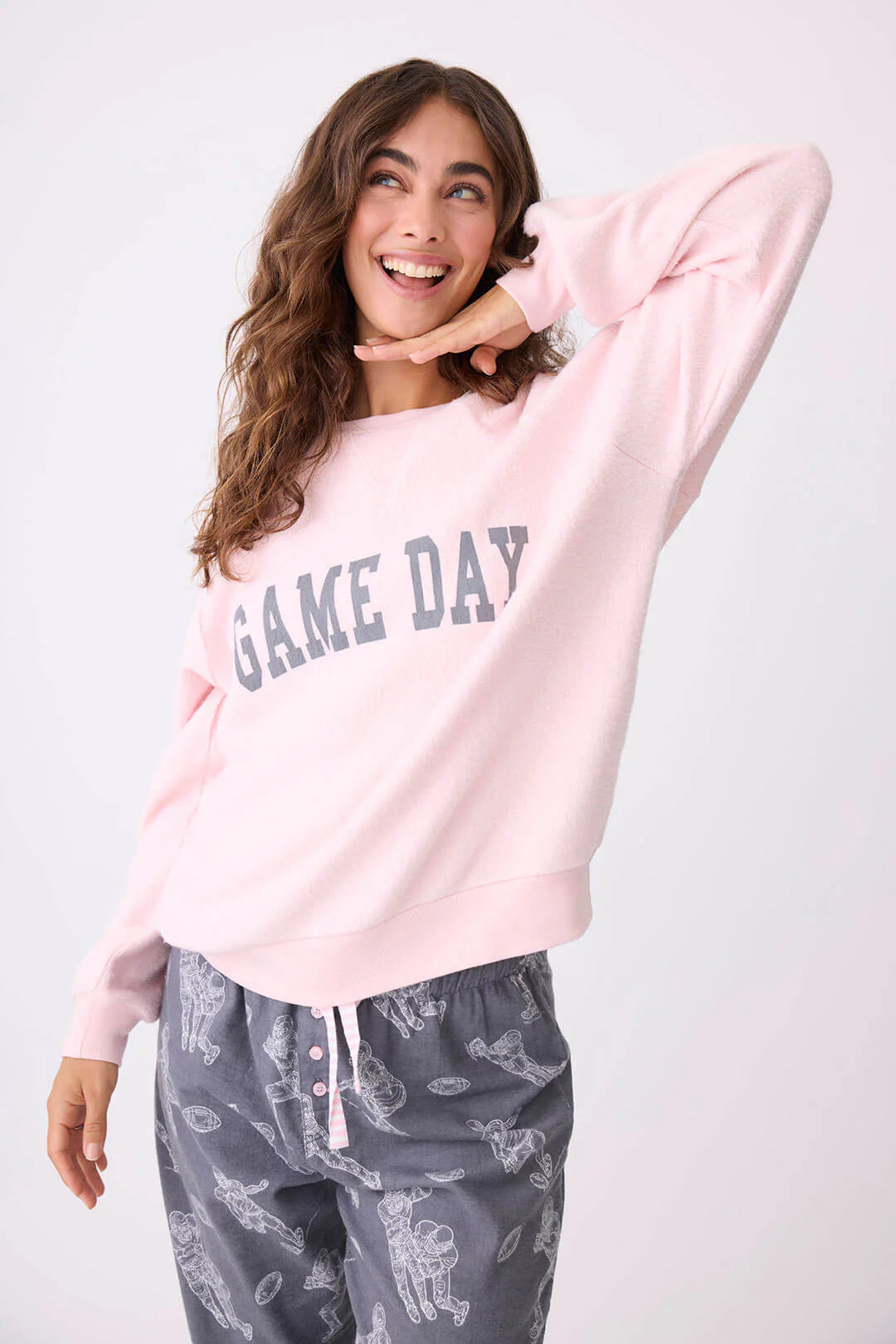 Game Day Sweater Spandex Blend Rayon Blend Denim Blend