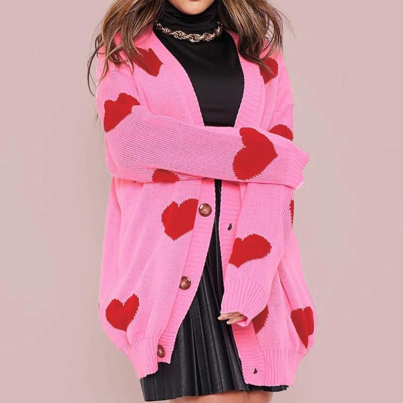 Love Knitted  Women Cardigan Sweater Nylon Fabric Polyester Fabric Spandex Fabric