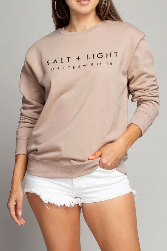 Salt and Light Sweatshirts Hoodie with Exposed Zipper Edgy Industrial