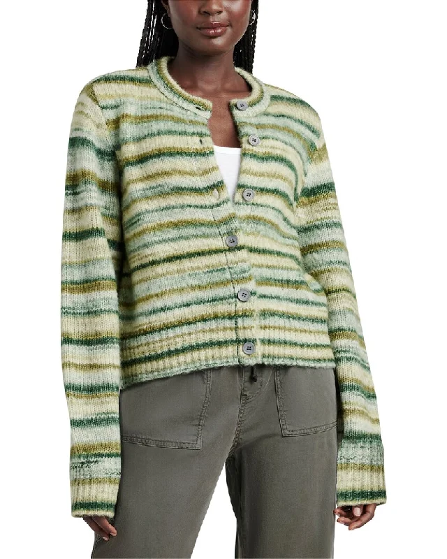 Splendid Daniella Wool-Blend Sweater Cardigan Open Front Closed Front Wrap Front