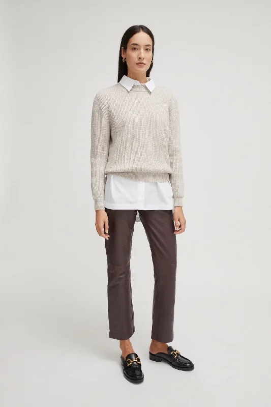 The Merino Wool Perkins Sweater High Neck Crew Neck V-Neck