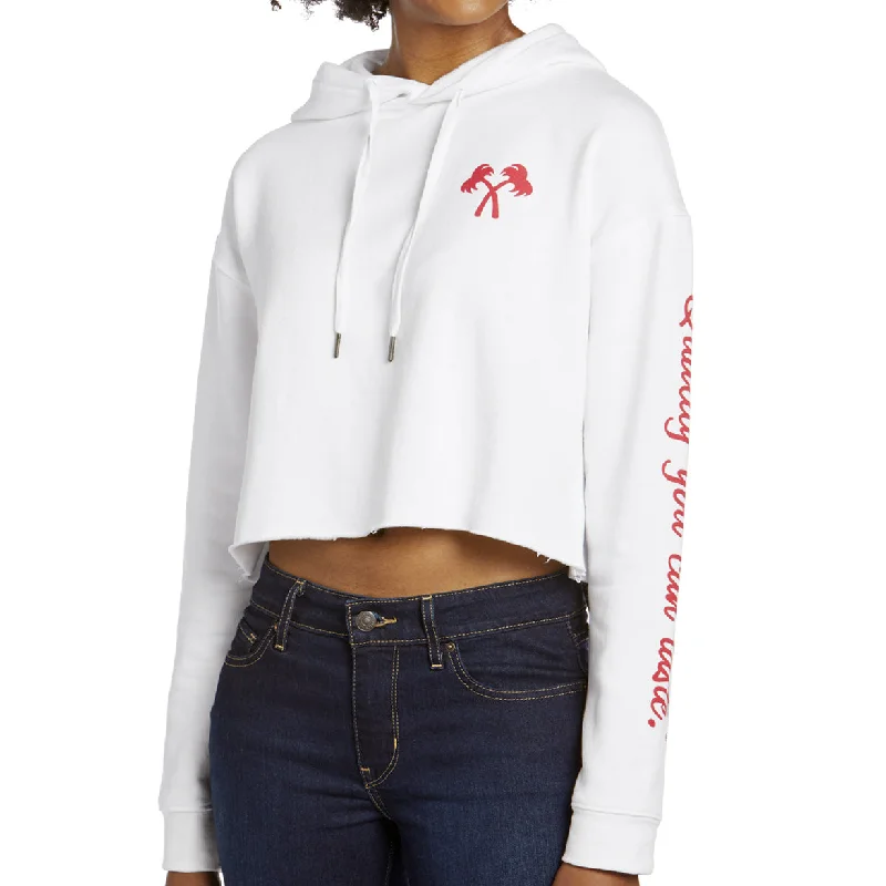 WOMEN'S CROPPED HOODIE Hoodie with Illustration Artistic Creative