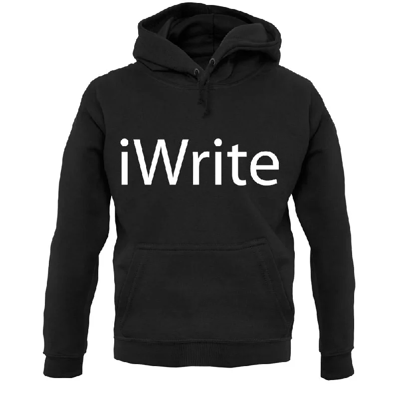 Iwrite Unisex Hoodie Hoodie with Lace Feminine Delicate