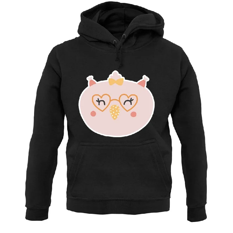 Smiley Face Chick Unisex Hoodie Hoodie with Back Slit Movement Comfort