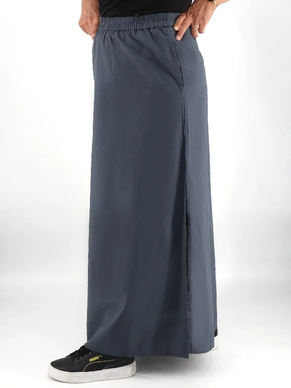 Women's Plain Long Skirt,Grey athletic skirt fit