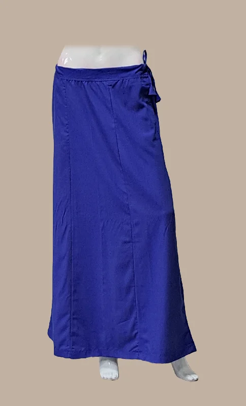 Blue Cotton Under Skirt silk skirt luxurious