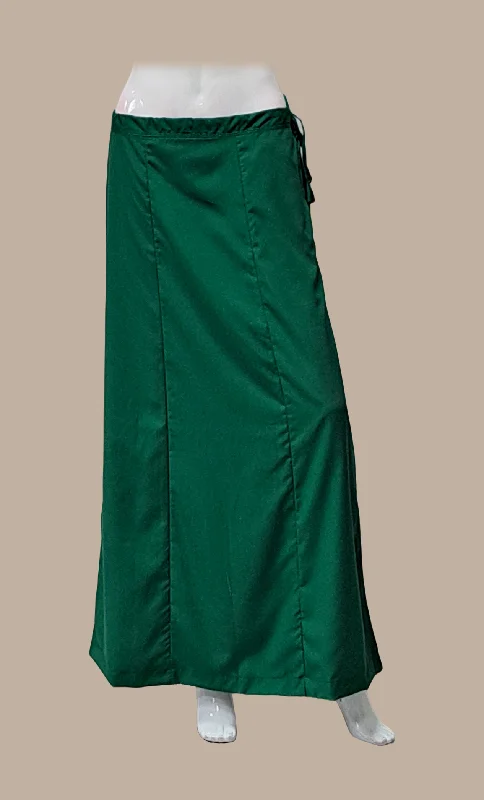 Bottle Green Cotton Under Skirt summer skirt style