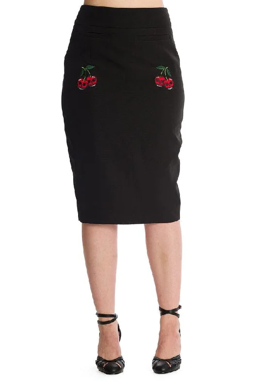 Cherry Jane Pencil Skirt pencil skirt chic