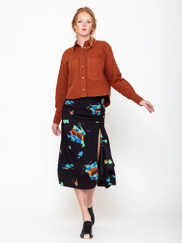 Muci Skirt - Black Print tulle skirt dreamy