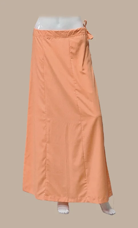 Peach Cotton Under Skirt wool skirt sturdy