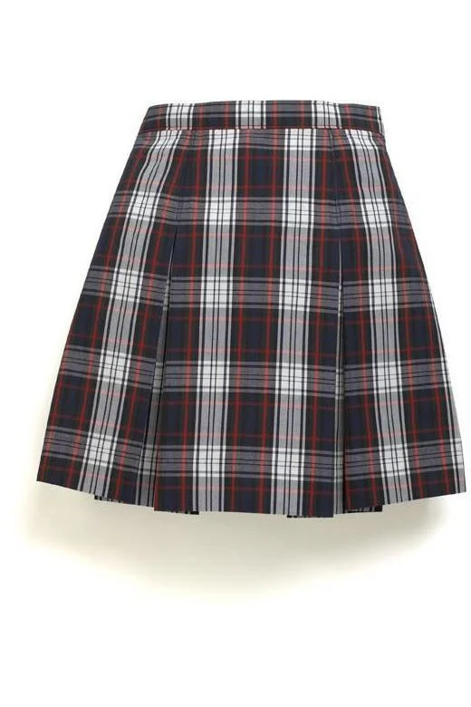 Plaid 49 Kick Pleat Skirt leather skirt sleek