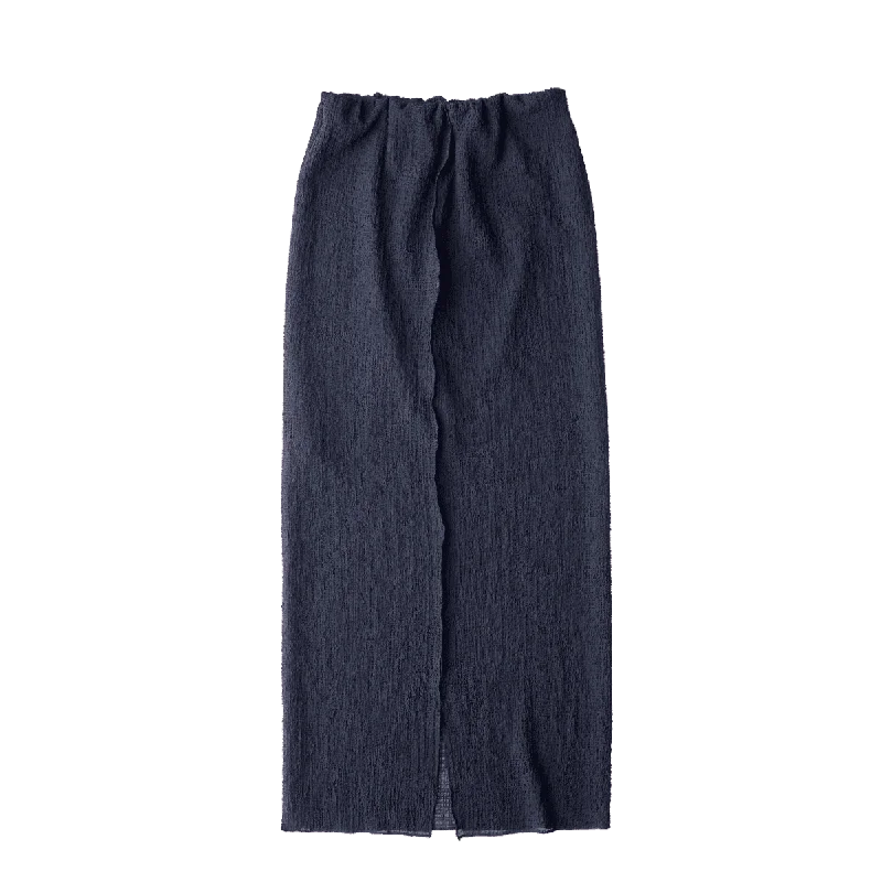 Tight Skirt / Black linen skirt breathable