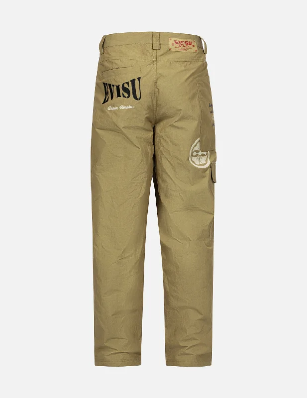 Asymmetric and Multi-Pockets Loose Fit Cargo Pants Trendy Work Pants