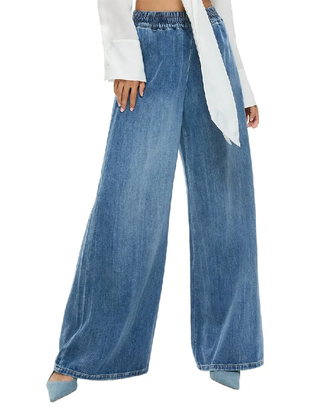 Alice + Olivia Kenley Palazzo Pant Modern Bootcut Pants