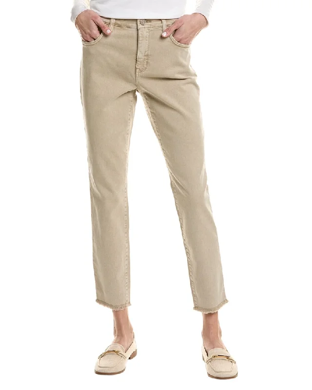 Tommy Bahama Sea Glass Denim High-Rise Ankle Raw Pant Slim-Fit Khaki Pants