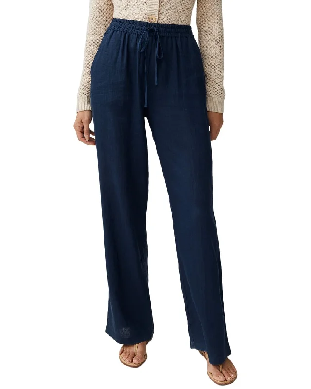 J.Mclaughlin Surya Linen Pant Fashionable Tapered Leg Pants