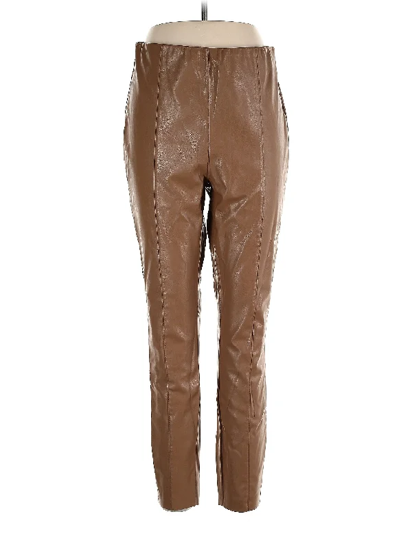 Faux Leather Pants Wide-Legged Palazzos