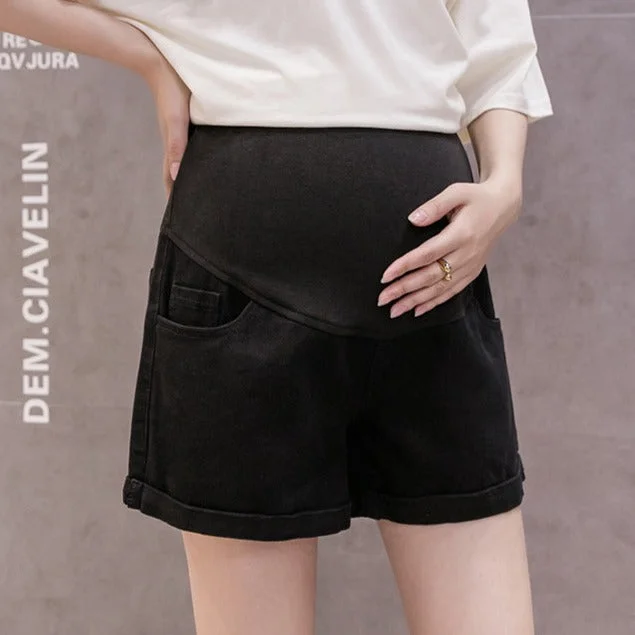 NiDELL: Pregnant Women’s Elegant Short pants for Summer Slim Fit Casual Pants