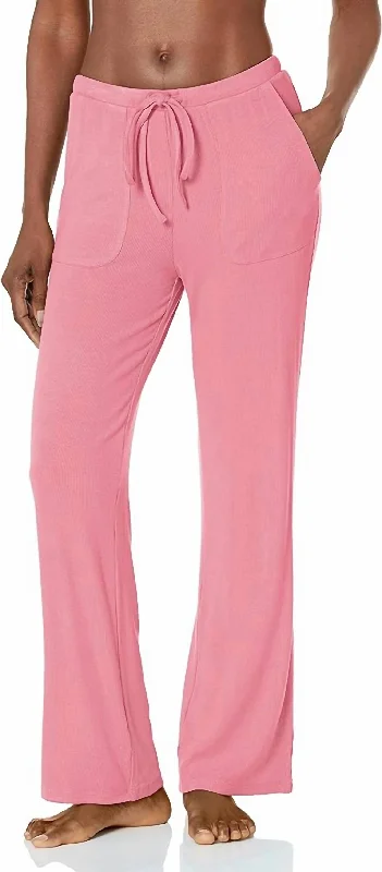 West Lounge Pant In Bubble Gum Casual Skinny Fit Pants